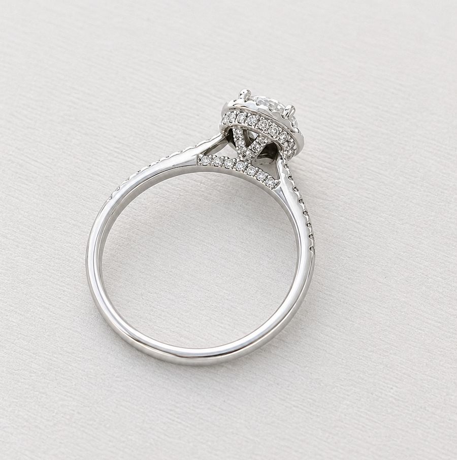Side view of the ring